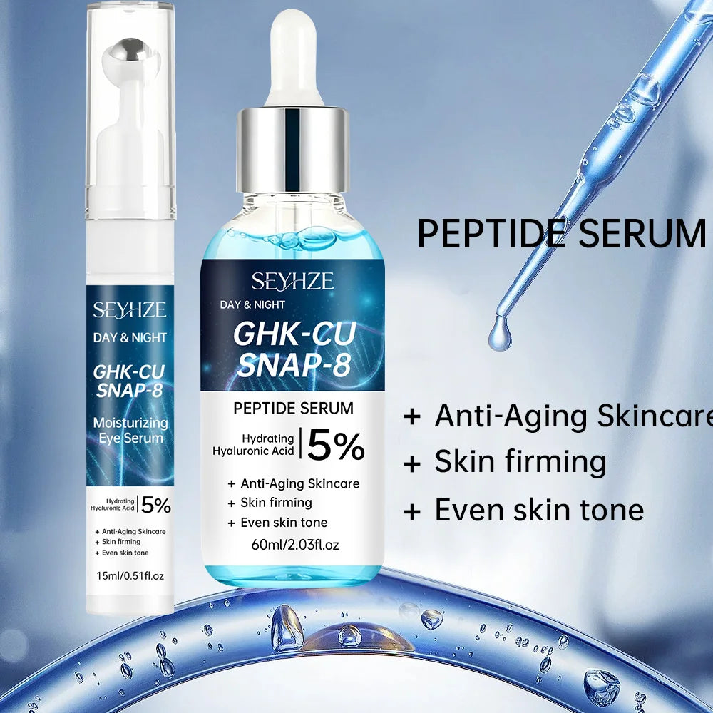 SEYHZE 3-Piece Facial Skincare Kit – Eye Essence, Moisturizing Cream & Serum for Lifting & Hydration