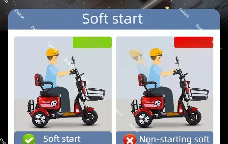 3-Wheel Mini Mobility Scooter – 48V 700W, 35 km Range