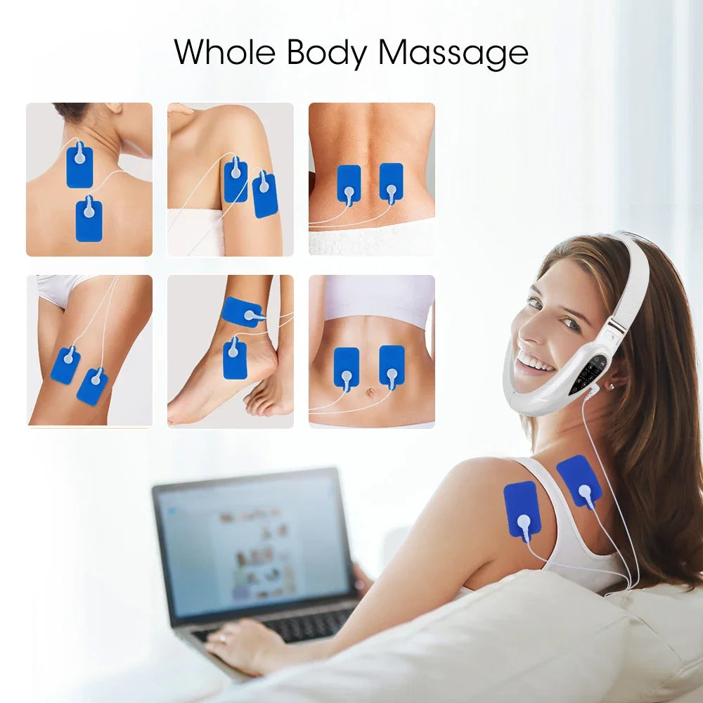 Hailicare V-Face Lifting Massager – Rechargeable Facial Slimming Device with Remote Control