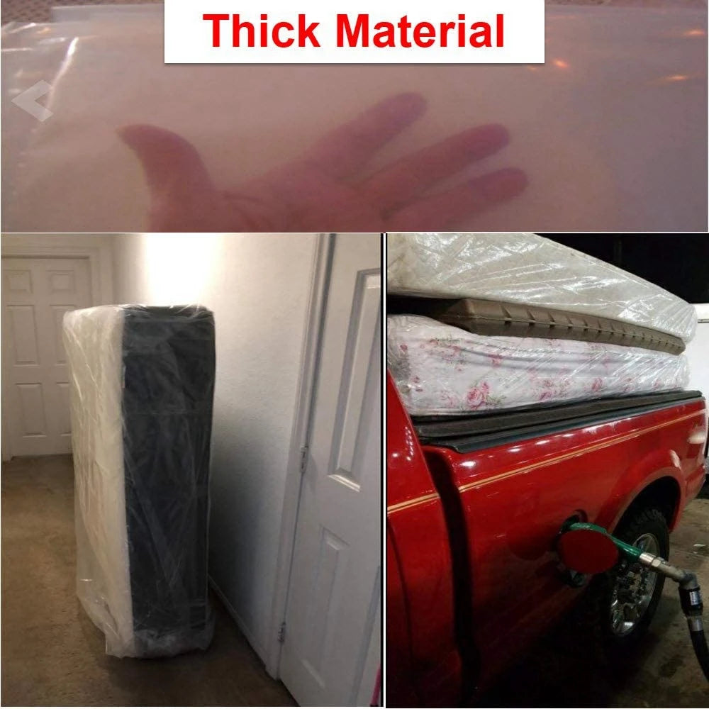 Plastic Mattress Moving Bag – Dustproof Waterproof Storage Cover for Moving & Travel