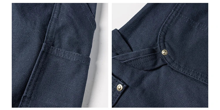 Double Knee Canvas Work Pants – Men's Heavyweight Cotton Carpenter Pants