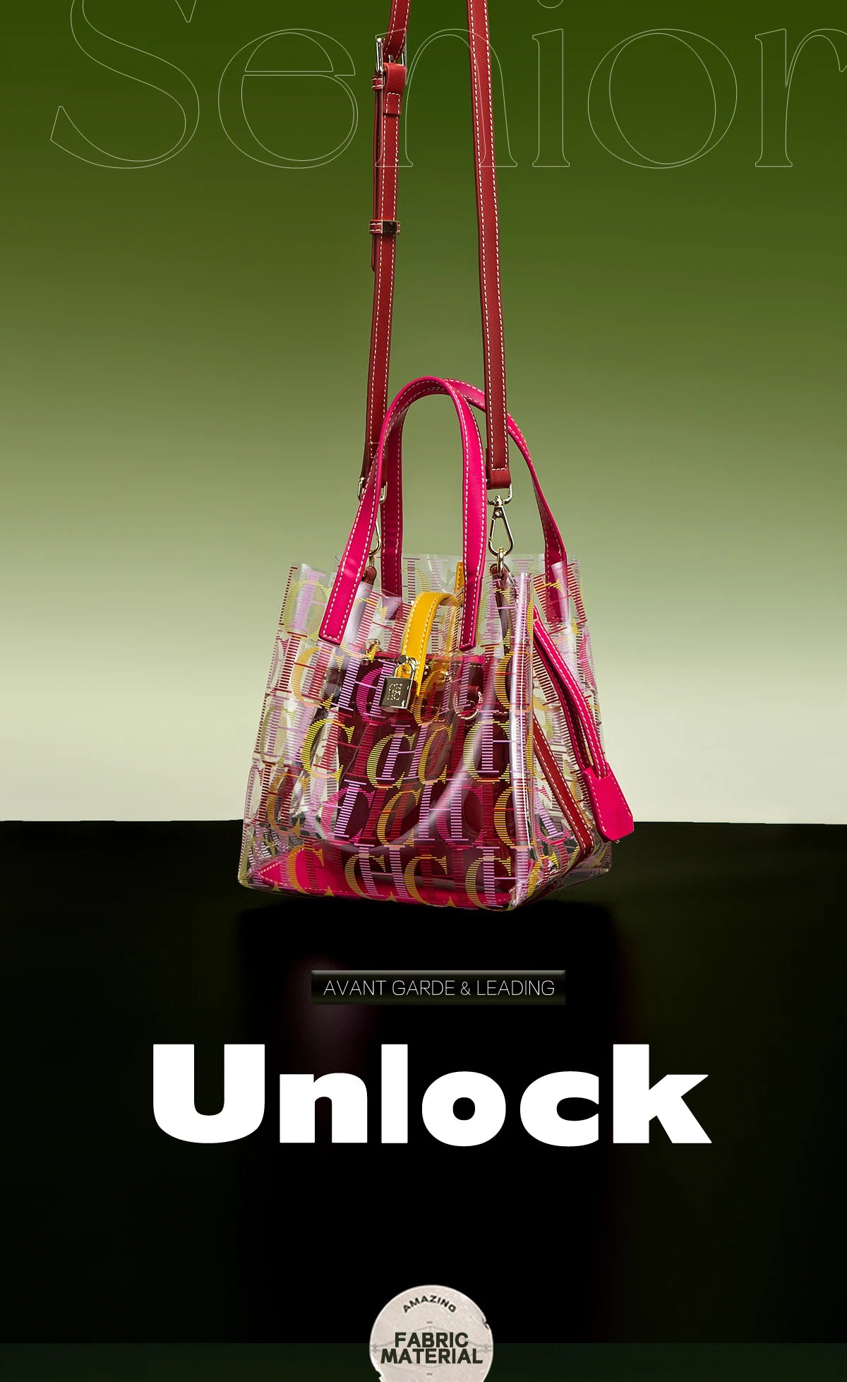 CH Transparent Luxury Shoulder Bag – Creative Personalized Fashion Design Handbag for Women 2026