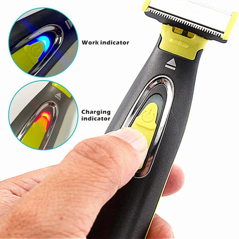 MLG Portable Full Body Electric Shaver – T-Blade, Wet & Dry, USB Rechargeable, Washable