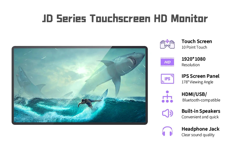 TouchWo Interactive Whiteboard All-in-One Touch Computer – 32" to 65", 1080p, Office & Classroom