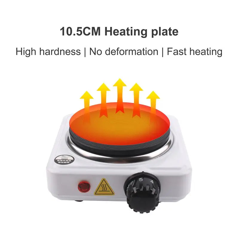 DMWD 110V Electric Hot Plate & Mini Stove – Coffee, Milk Tea & Mocha Heater, Small Furnace, US Plug
