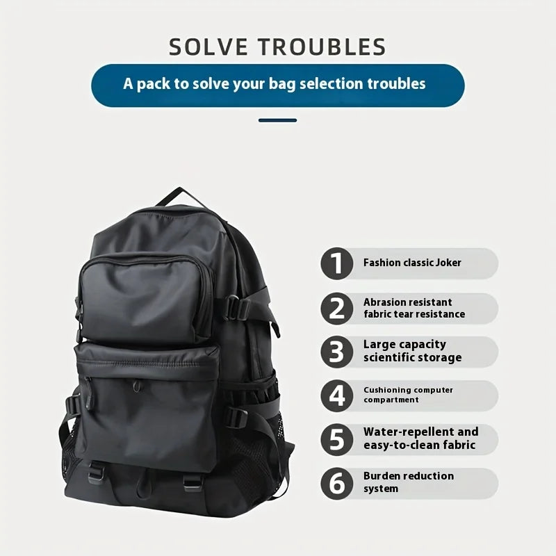 15.6-Inch Laptop Travel Backpack – Shoe Compartment