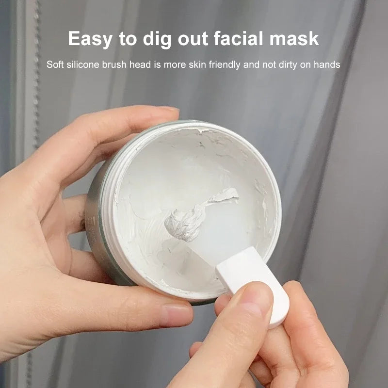 3-Piece Silicone Facial Mask Applicator Brush Set