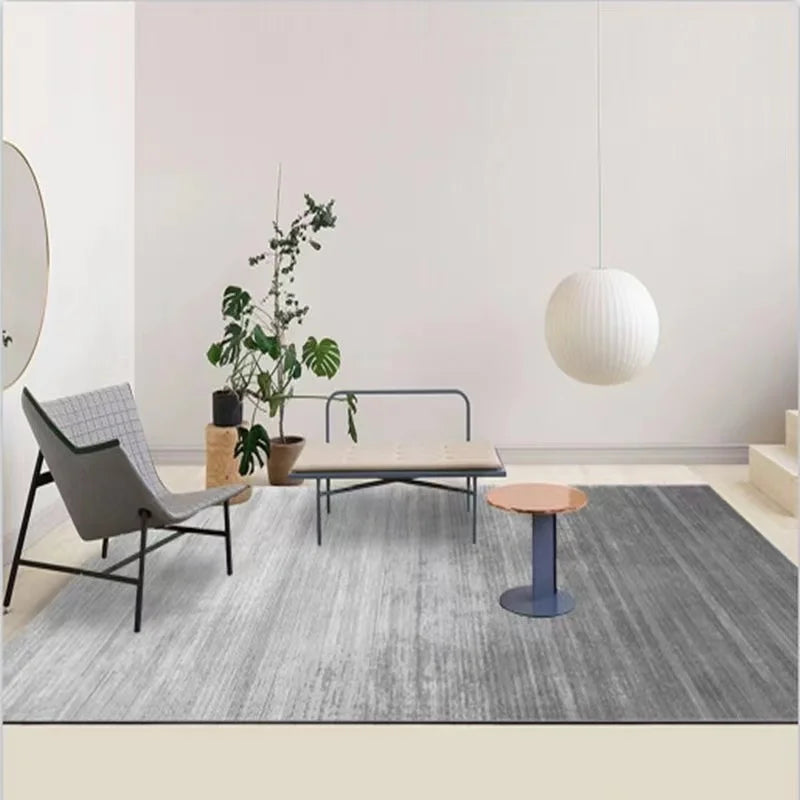 Modern Nordic Soft Lounge Rug – Washable Anti-Slip Large Area Carpet for Living Room & Bedroom, 24 Colors & 10 Sizes