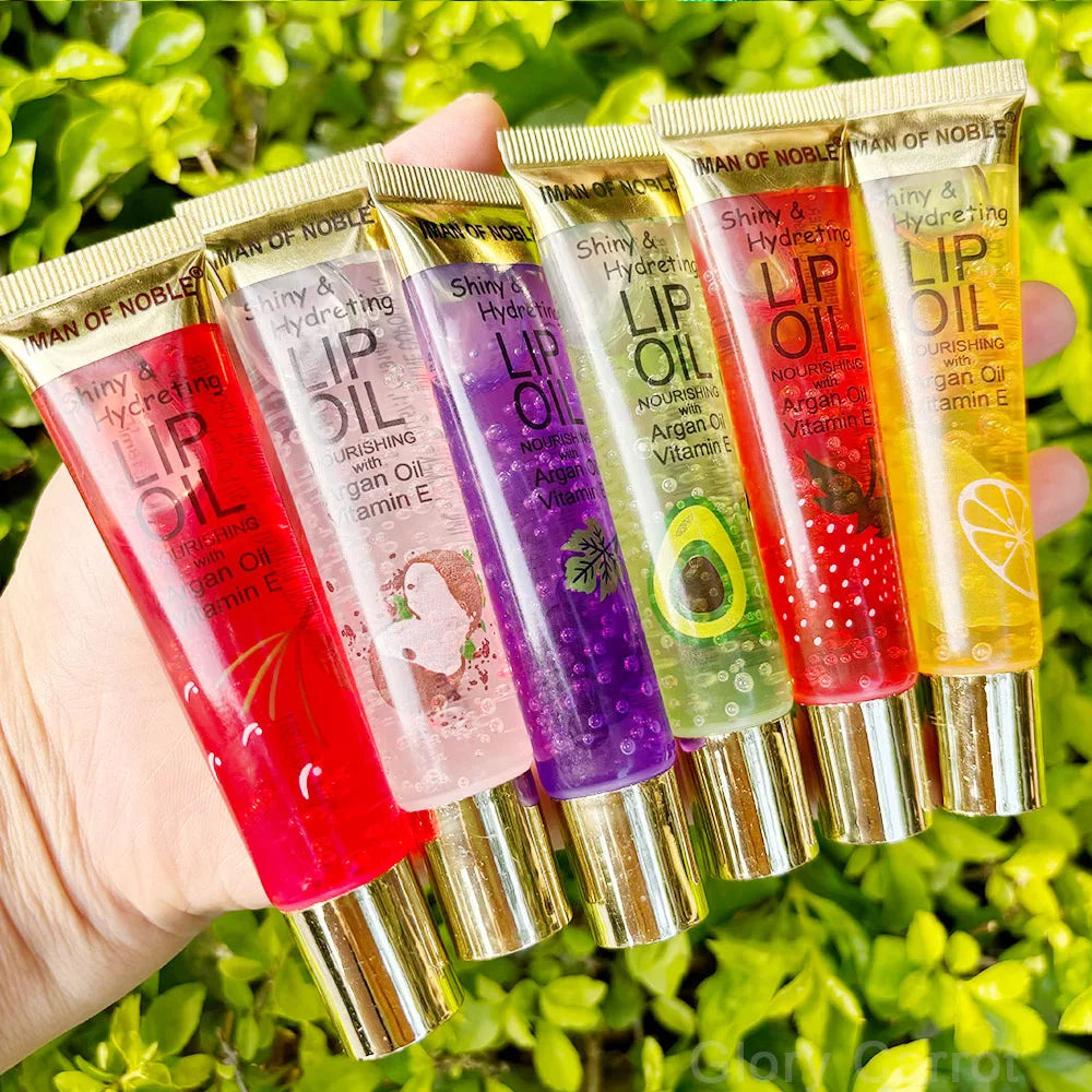 6-Piece Fruity Lip Gloss Set — Hydrating Glossy Clear Lip Gel