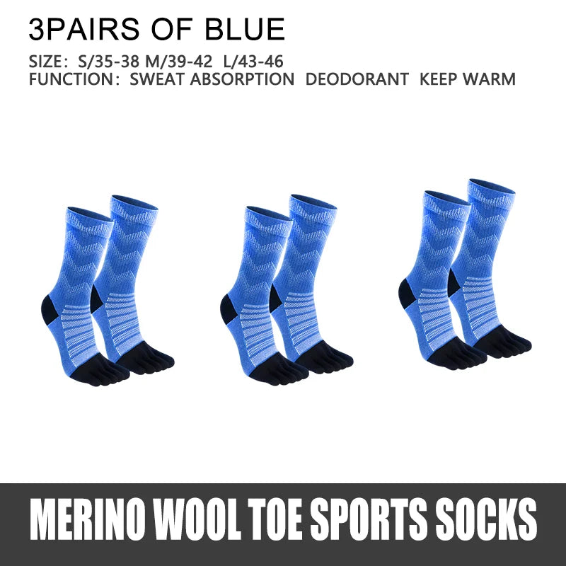 Thermal Five-Toe Socks for Hiking & Winter Sports