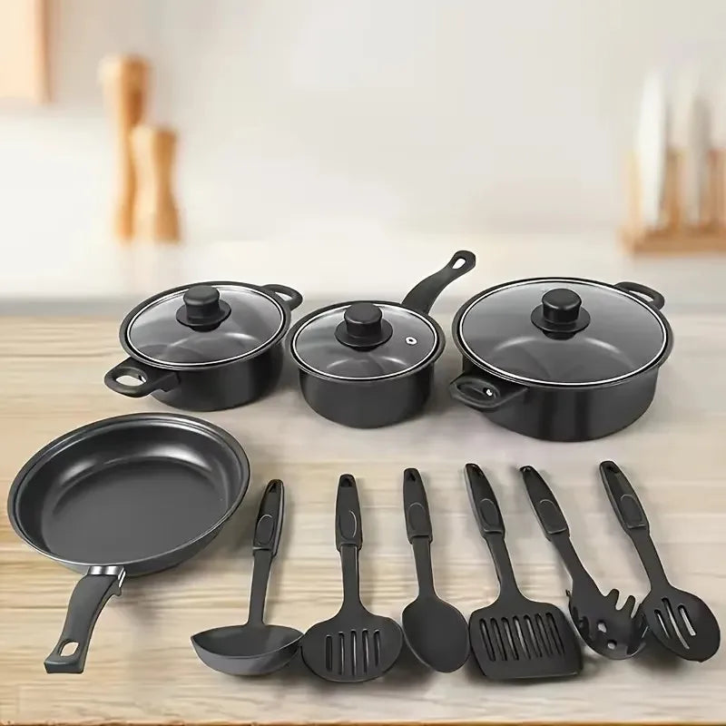 Nonstick Cookware Set – Induction Pots, Pan & Utensils