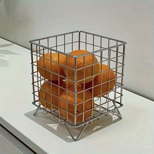Metal Office Desk Storage Basket — Multi-Functional Shelf & Organizer Basket