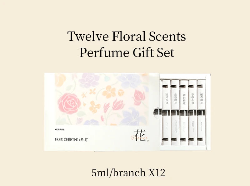 Women’s Floral Perfume Gift Set – 12 Scents EDT 5ml Mini Collection