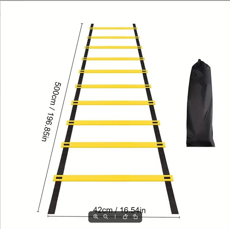 Agility Ladder Set – 2-10M Speed Training with Carry Bag for Soccer, Football, Footwork & Home Gym Drills