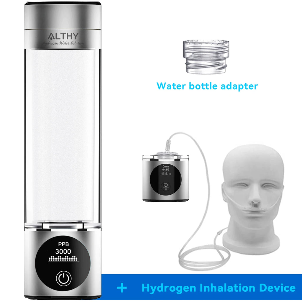 ALTHY Performance Hydrogen Water Generator — DuPont SPE+PEM Dual Chamber, PPB Display & H2 Inhalation