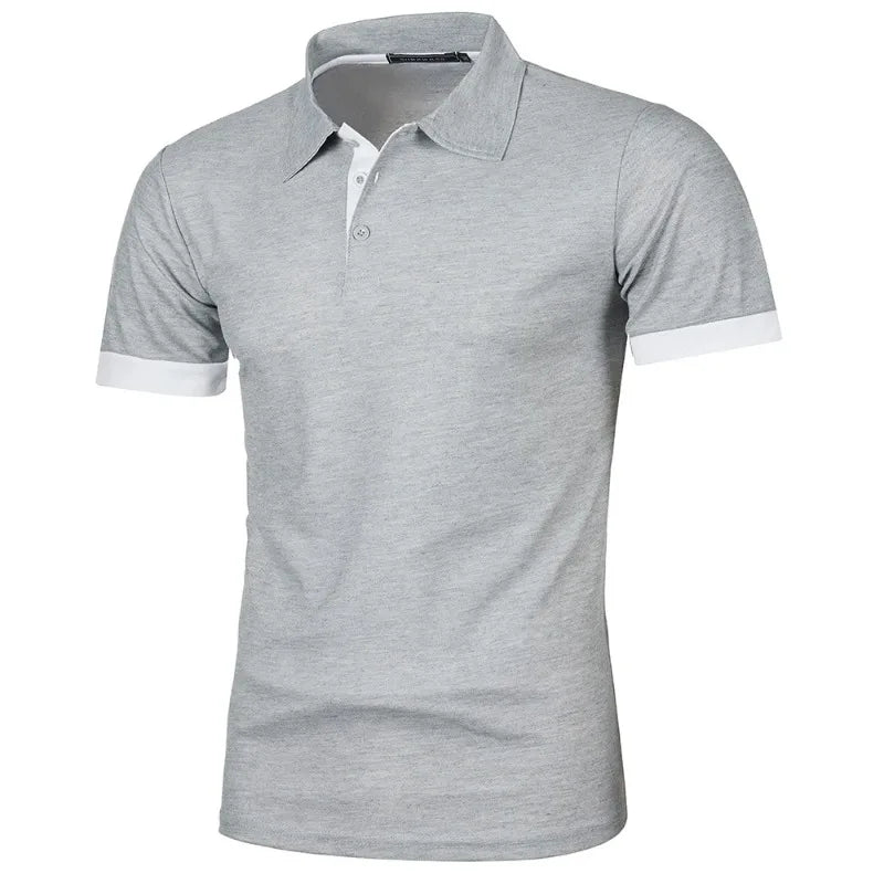 Men's Solid Color Polo Shirt — Classic Everyday Polo