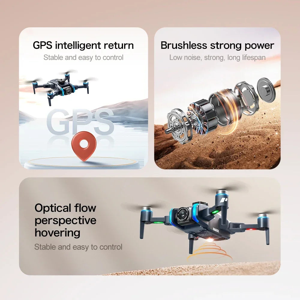 Original GPS XT808 Max Foldable RC Quadcopter Helicopter Brushless Motor Drone Professional+ HD Dual Camera 5G WIFI FPV Dron X