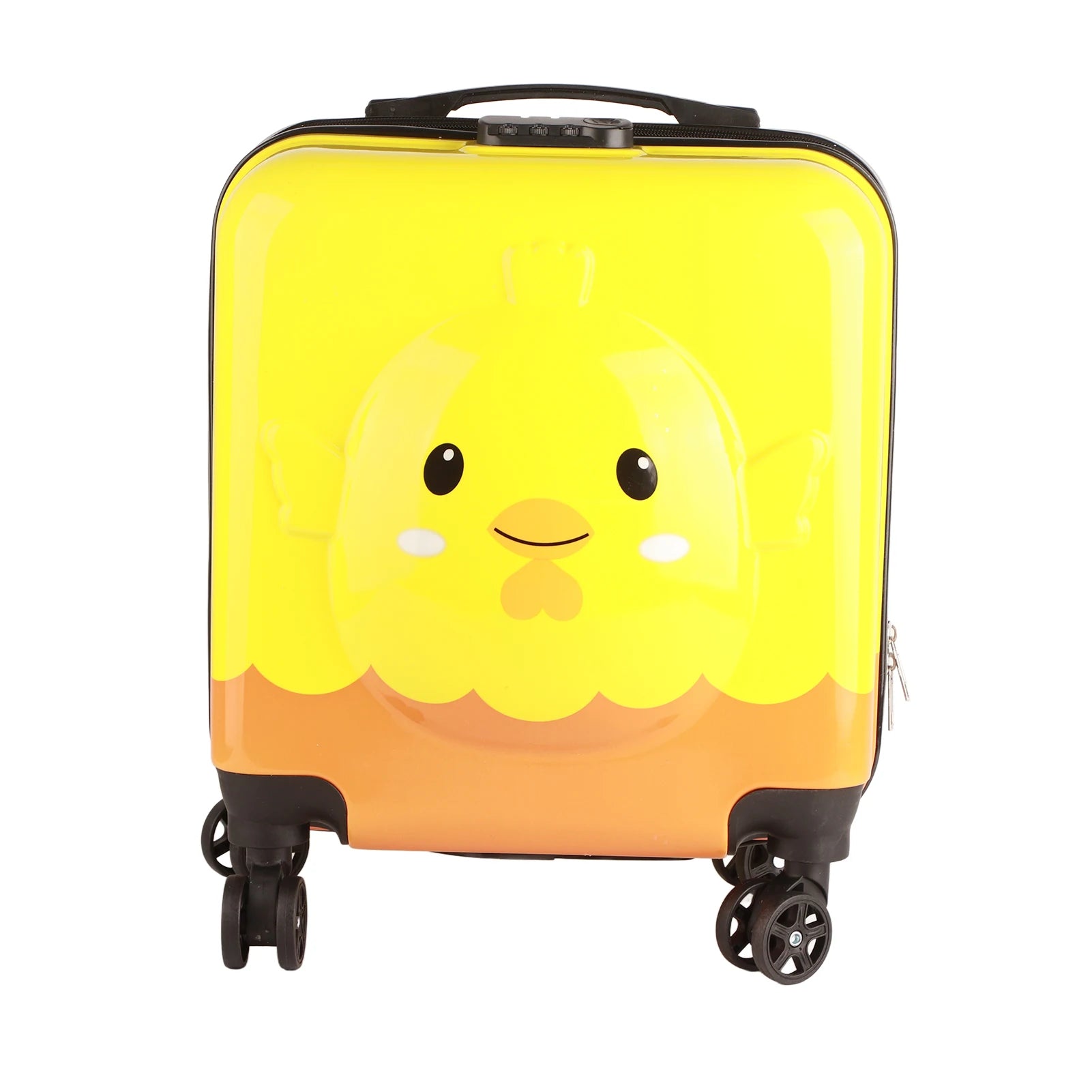 Kids 360° Spinner Trolley Luggage Set — Hard Shell Carry-On with Compartment Bag