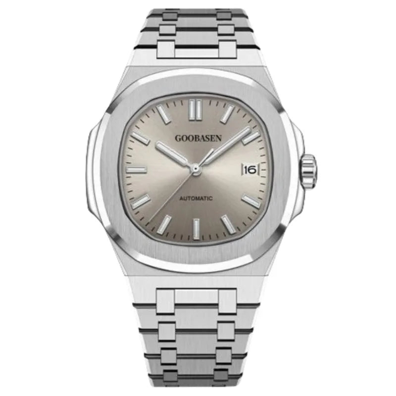 Men's Luxury Steel Strap Quartz Wristwatch | Luminous Waterproof Dress Watch