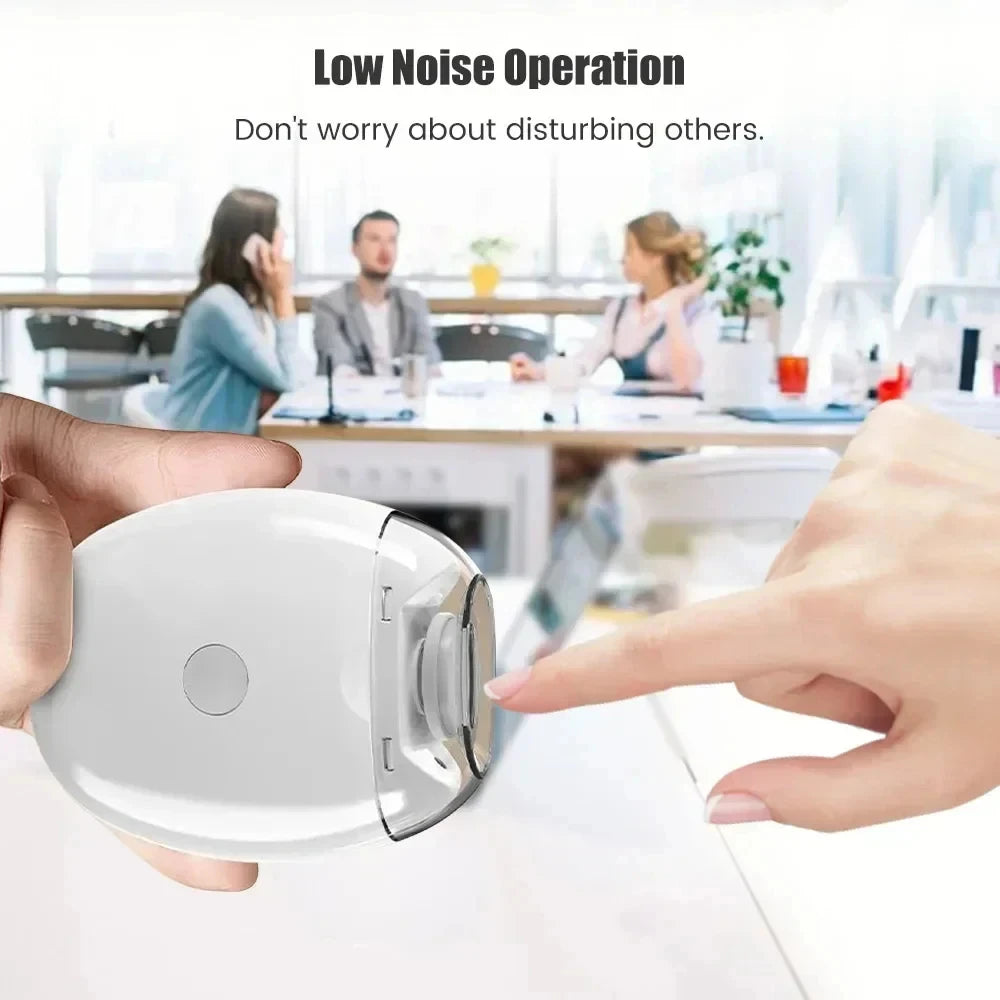 Safe Nails for the Whole Family — 2-in-1 Electric Nail Clipper & Grinder | LED Light, Anti-Pinch, 3 Speeds, Type-C Charging, Baby Safe