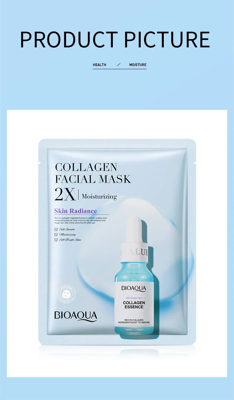 BIOAQUA Centella Collagen Hydrating Face Masks — 20 Pack