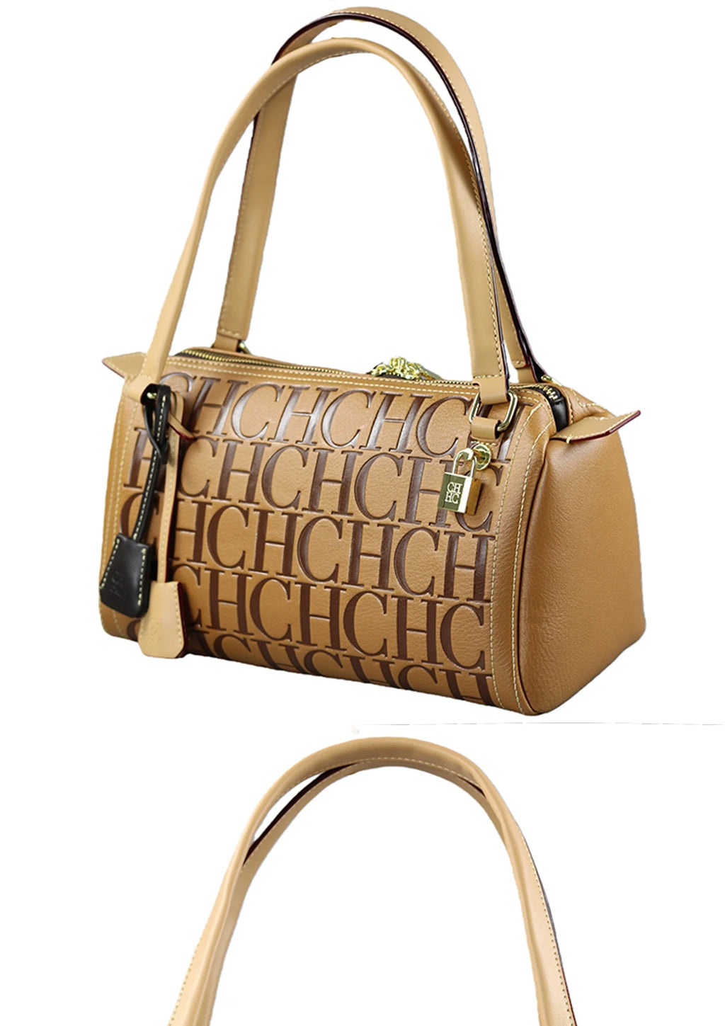 CH Niche Brand PU Bucket Bag – Large Capacity Letter Print Classic Handbag for Women 2026
