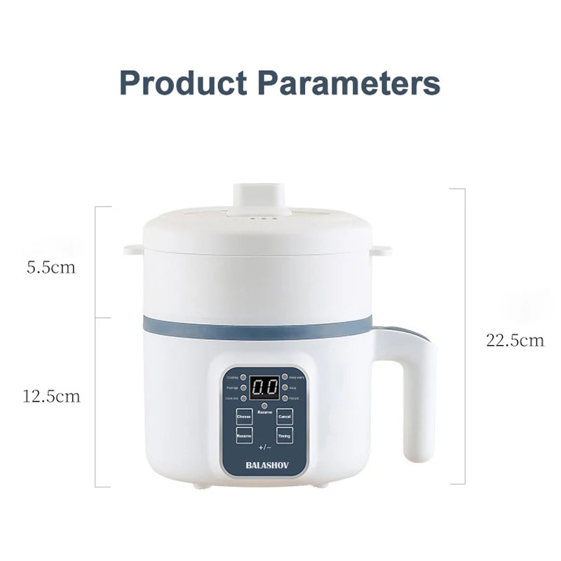 1.7L Electric Rice Cooker – Non-Stick, Single/Double Layer, 220V Smart Mechanical MultiCooker for Home