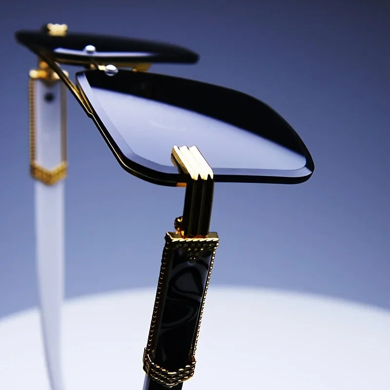 Fashion Rimless Sunglasses | Frameless Small Square UV Protection Shades for Men & Women