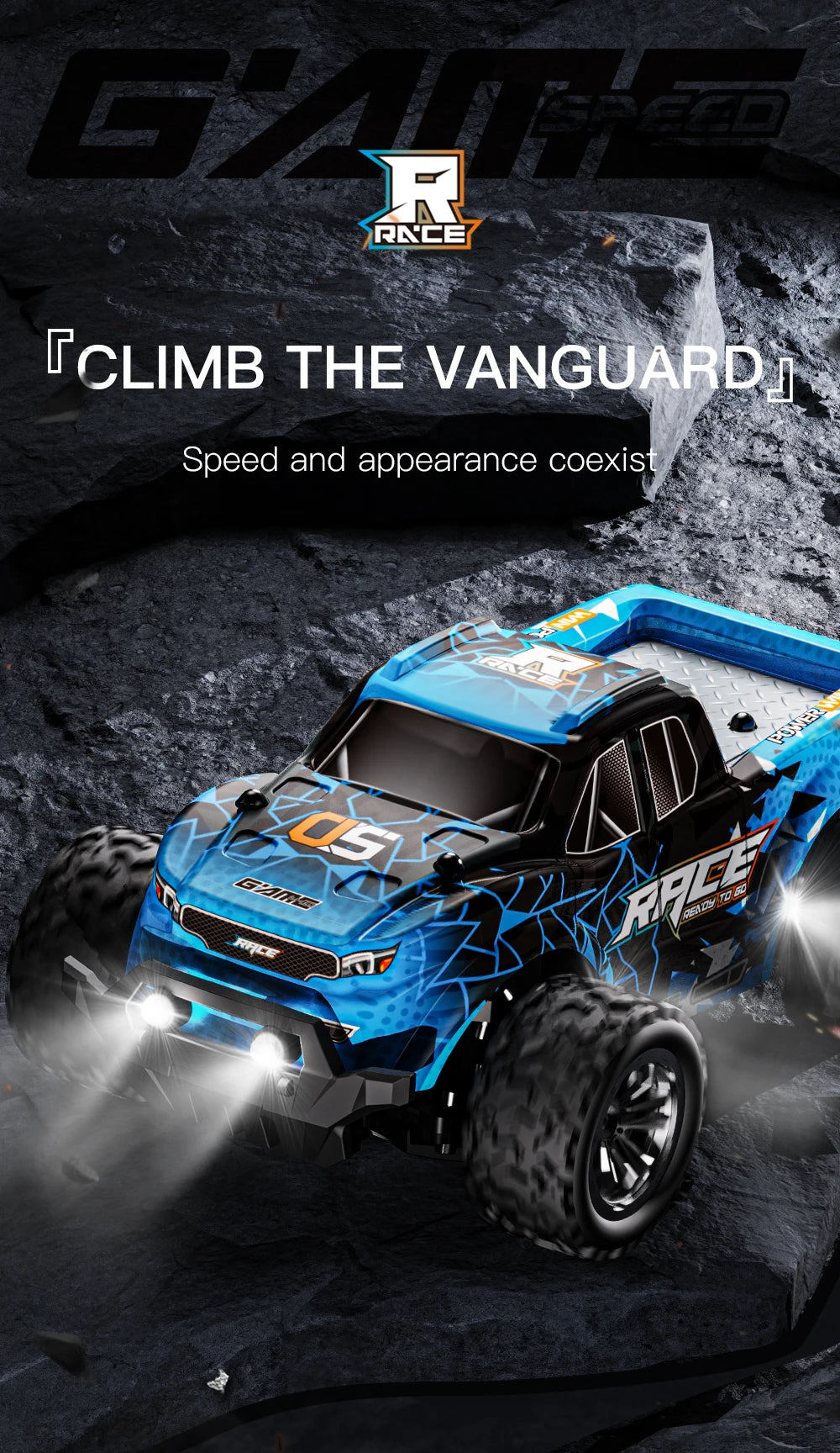 ZWN 1:16 / 1:20 Scale 2.4G RC Off-Road Climbing Car with LED Light – Multi-Model Kids Gift