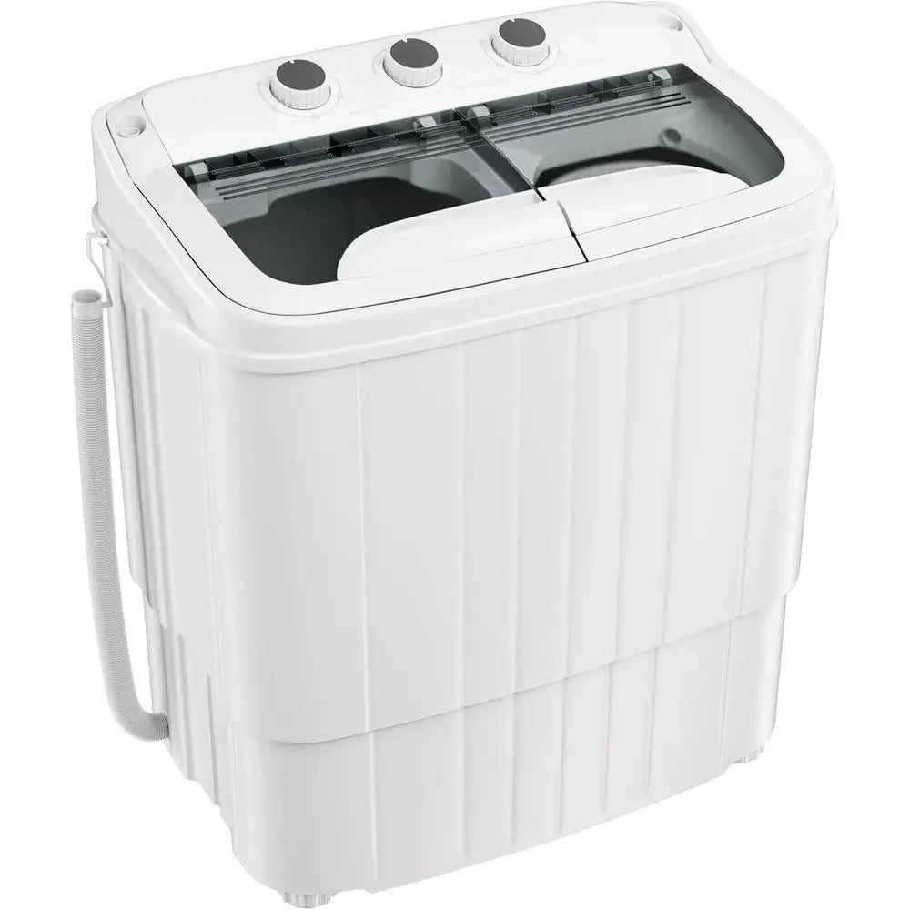 Portable Washing Machine 18 Lbs | Twin Tub Washer & Dryer Combo, Soaking Function, High Efficiency, Apartment, Dorm & RV