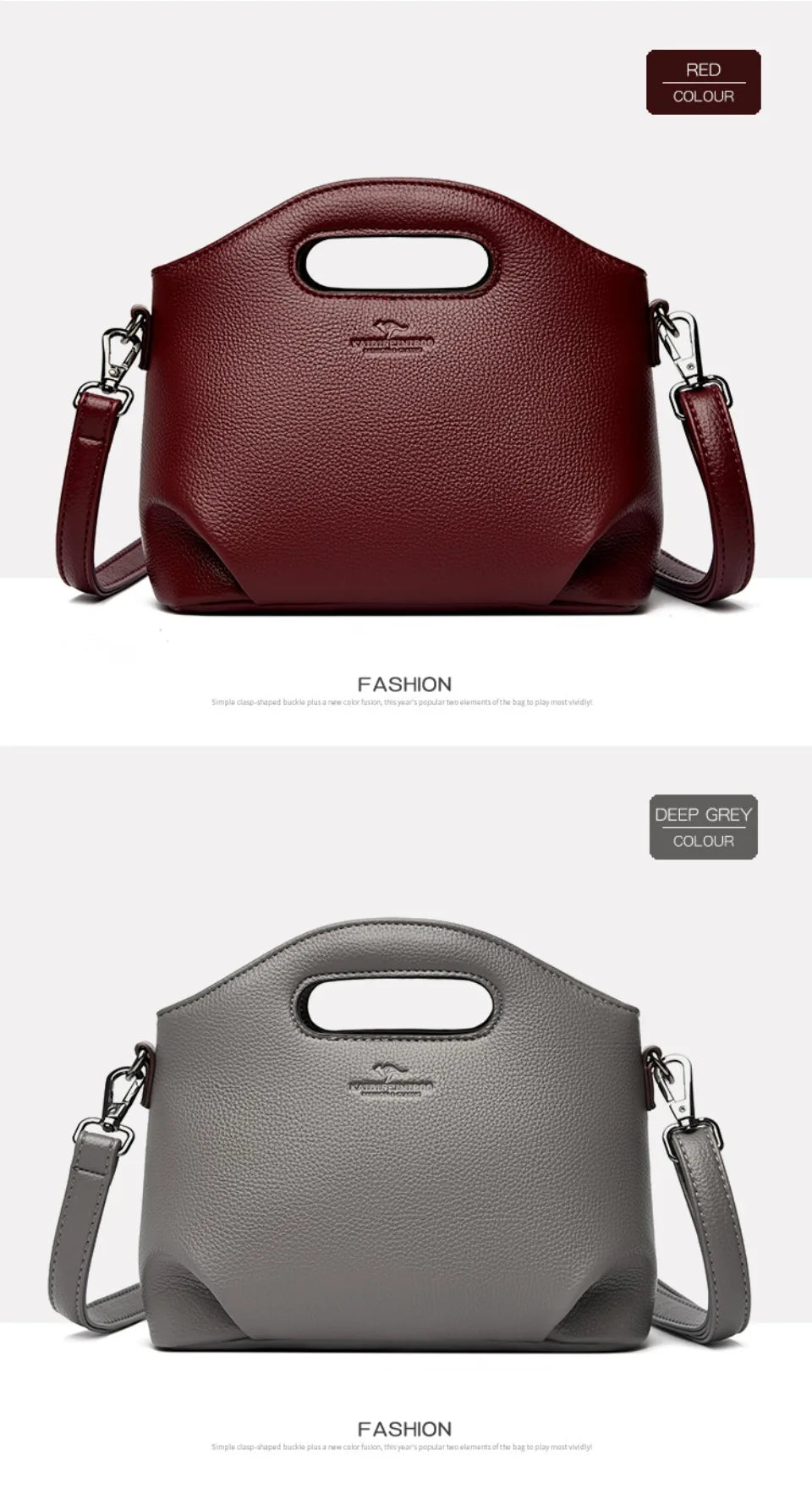 VANDERWAH Luxury Microfiber Leather Flap Shoulder Bag – Small Casual Tote Handbag for Women