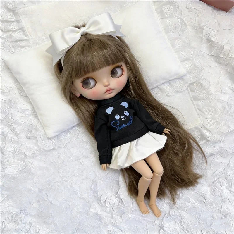 Blythe Doll Outfit Clothing Set – Princess Lace Maid Skirt & Vintage Dress Accessories for OB24 OB22 1/6