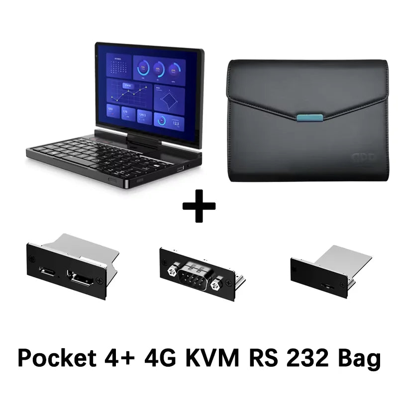 GPD Pocket 4 8.8" Mini Laptop – AMD Ryzen AI 9 HX 370, Up to 64GB LPDDR5X, 2TB NVMe, 144Hz Touch, Windows 11