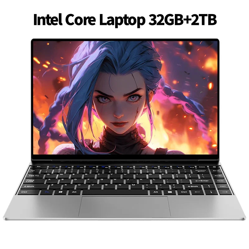 14.1" Intel Core i3-6100U Ultra Slim Laptop – Up to 32GB DDR3, 2TB SSD, Windows 11 Pro