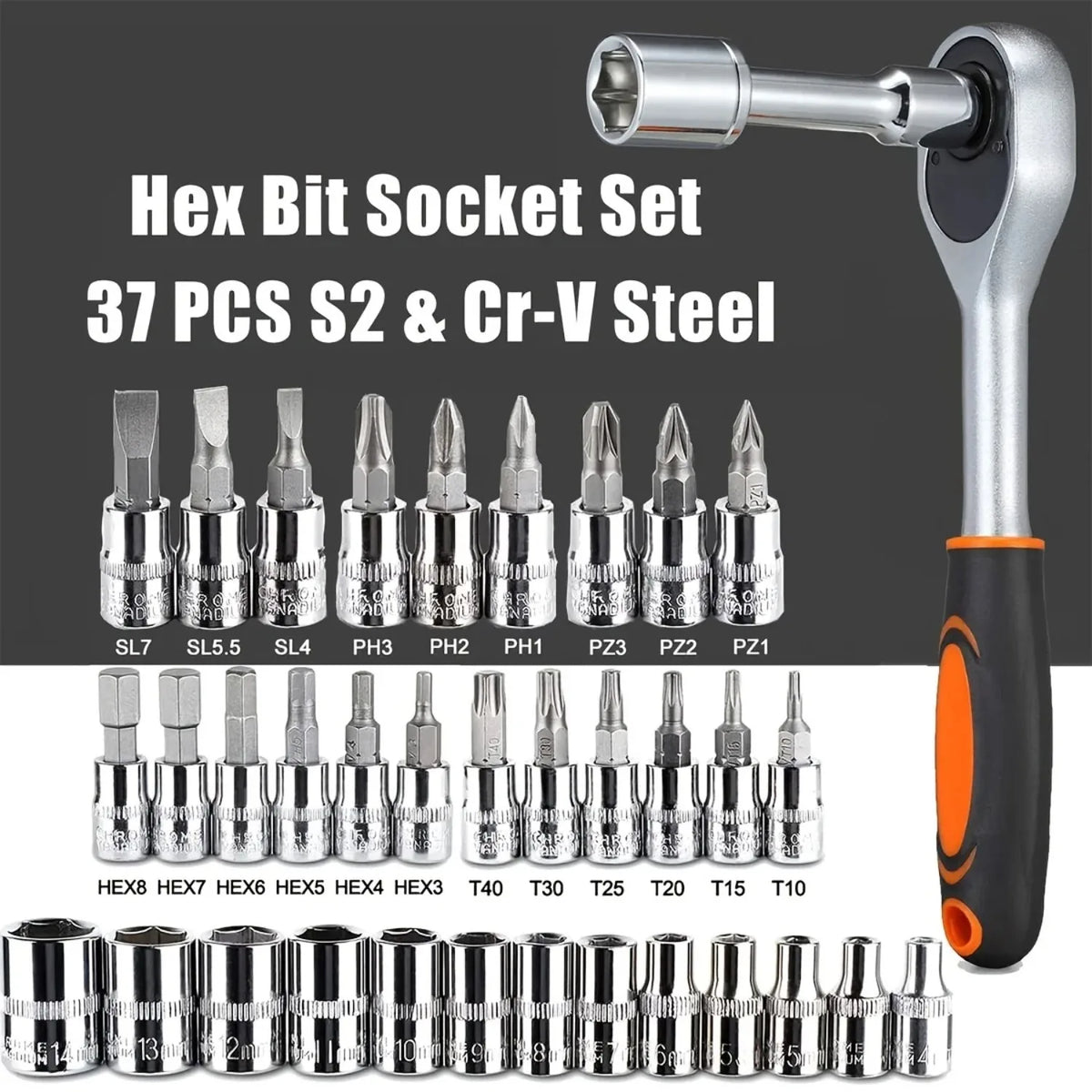 1/4-Inch Socket Set & Extension Bar Options