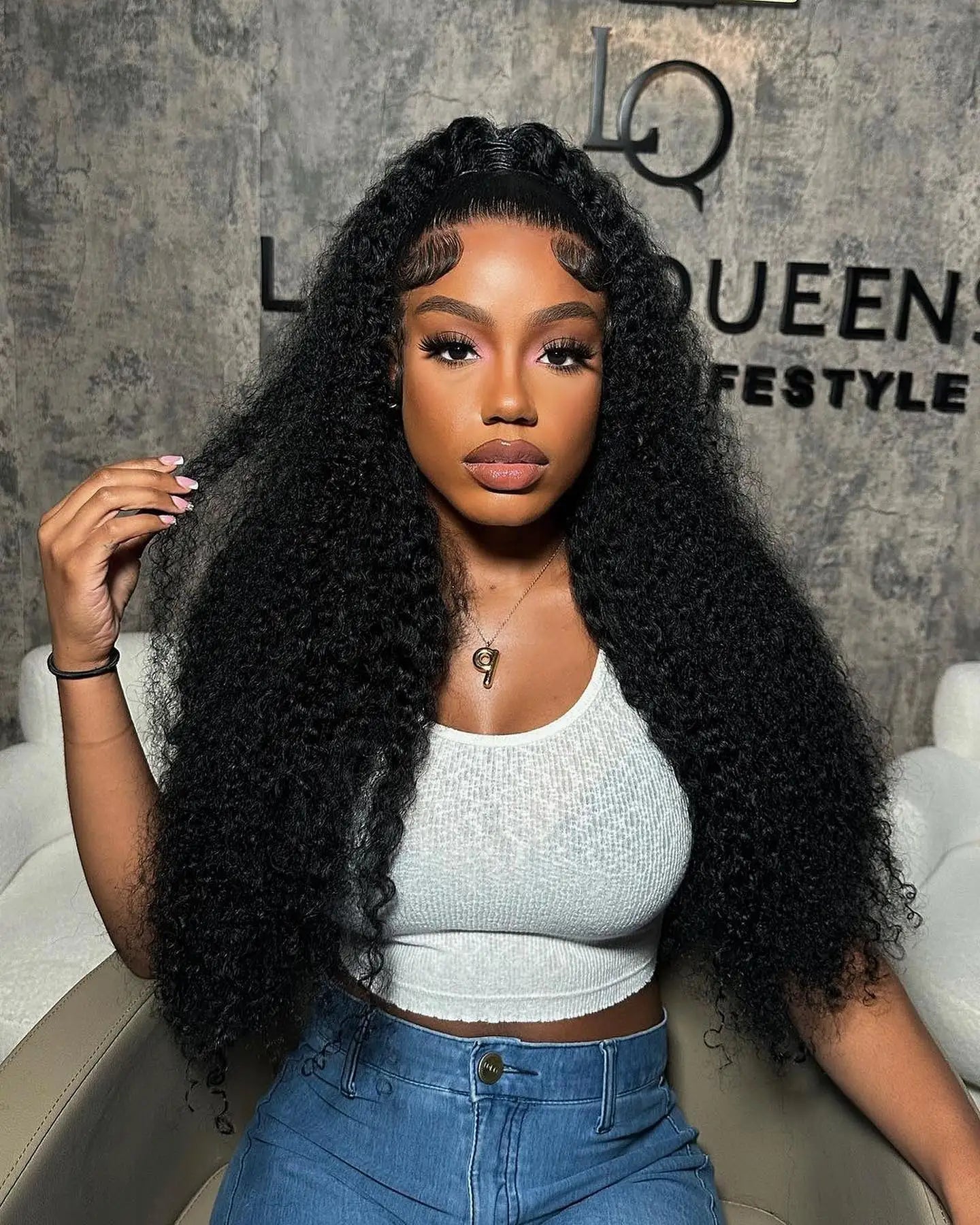 40–50 Inch Water Wave Curly Lace Front Wig | 300% Density 13x4 13x6 7x5 HD Glueless Brazilian Human Hair for Women
