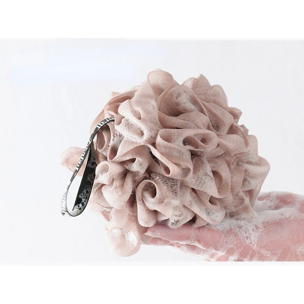 Soft Mesh Bath Sponge Ball – Nylon Shower Puff Body Cleaner & Exfoliating Scrubber