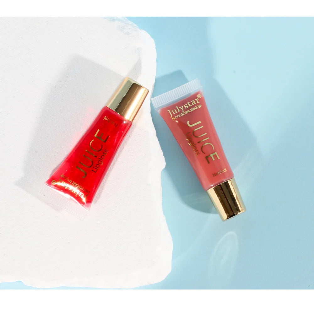 6 colors Lip Gloss Long lasting Moisturizing Mirror Lip Oil, Fruit Flavor, Pudding Lip Moisturizing, Water Radiant Lip Honey