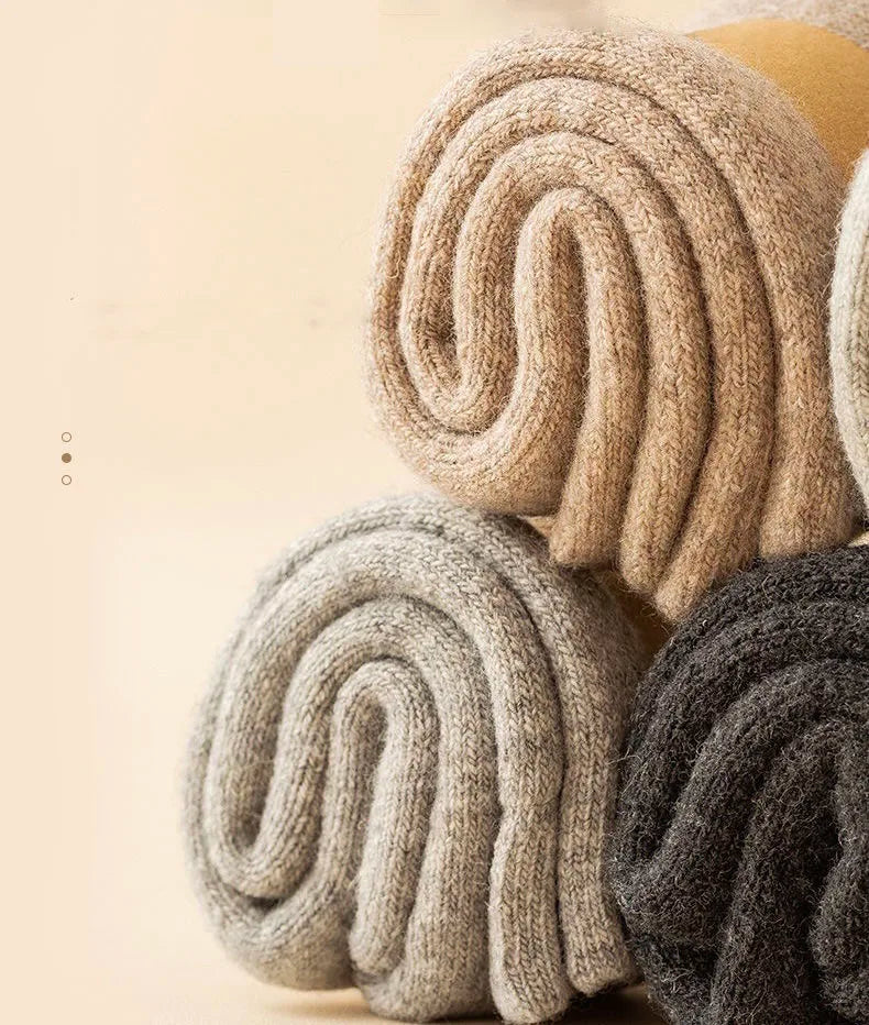 Men's Thick Wool-Blend Socks, 2 Pairs