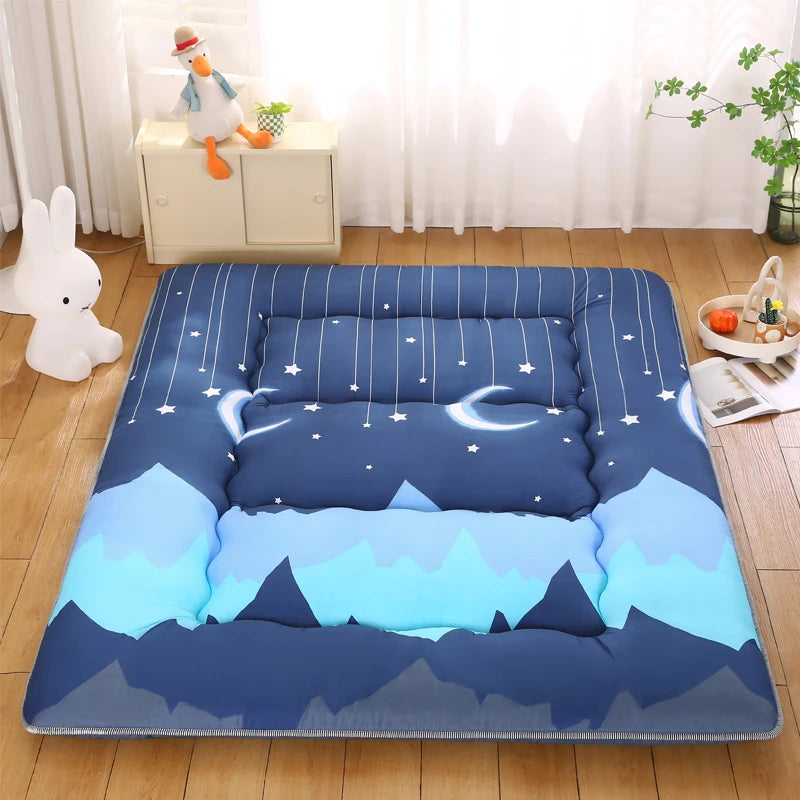 Japanese Thickened Tatami Floor Mat – Soft Cushion, Foldable Lazy Home Sleeping Pad, Bedroom Artifact