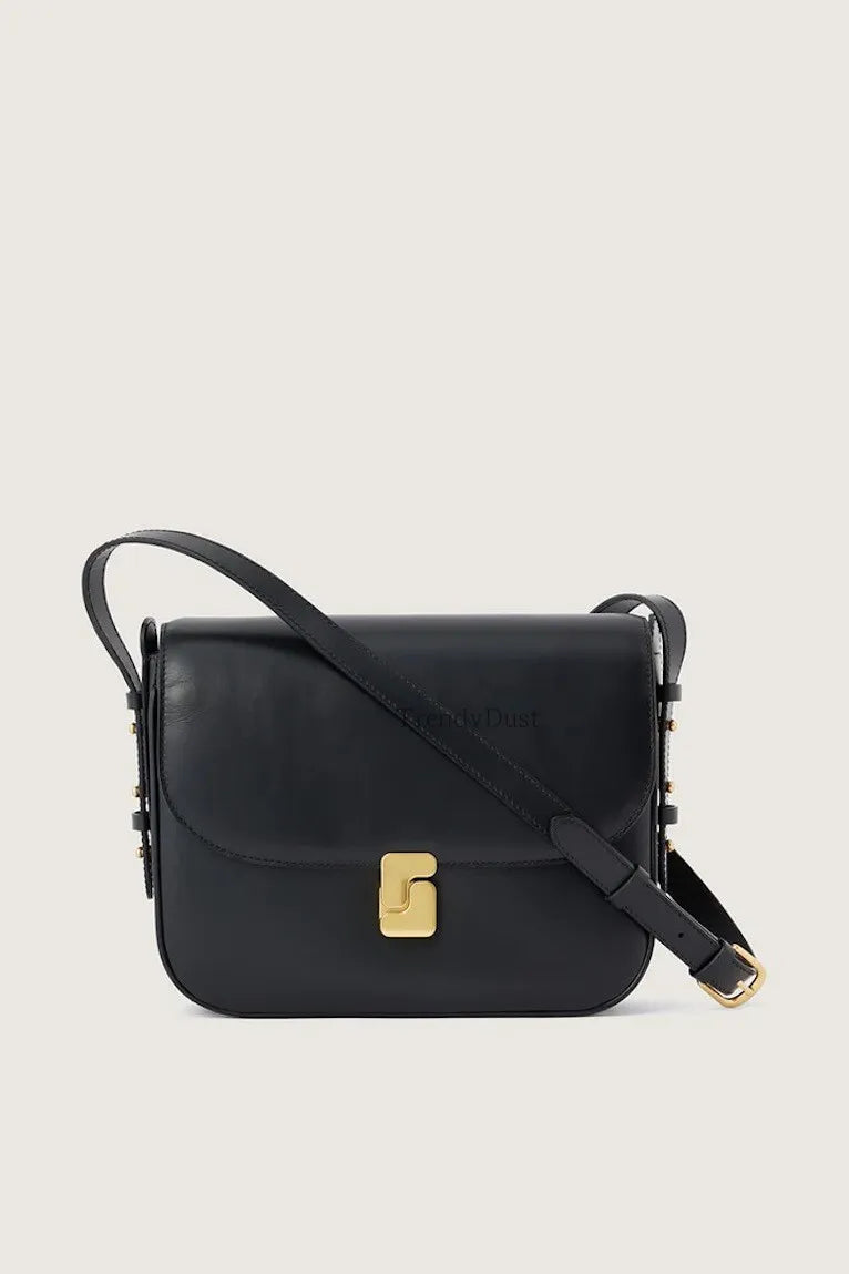 Tofu Square Crossbody Satchel – Luxury PU Leather Small Shoulder Bag for Women