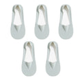 Women's Cotton No-Show Socks – Silicone Grip, 5 Pairs