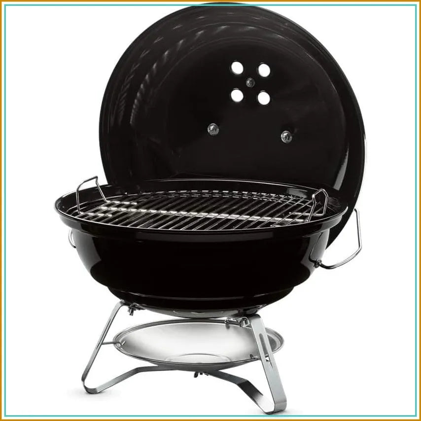 18-Inch Portable Kettle BBQ Grill | Tuck-N-Carry Lid Lock, Removable Ash Catcher, Lightweight, Camping, Tailgating & Outdoor Cooking