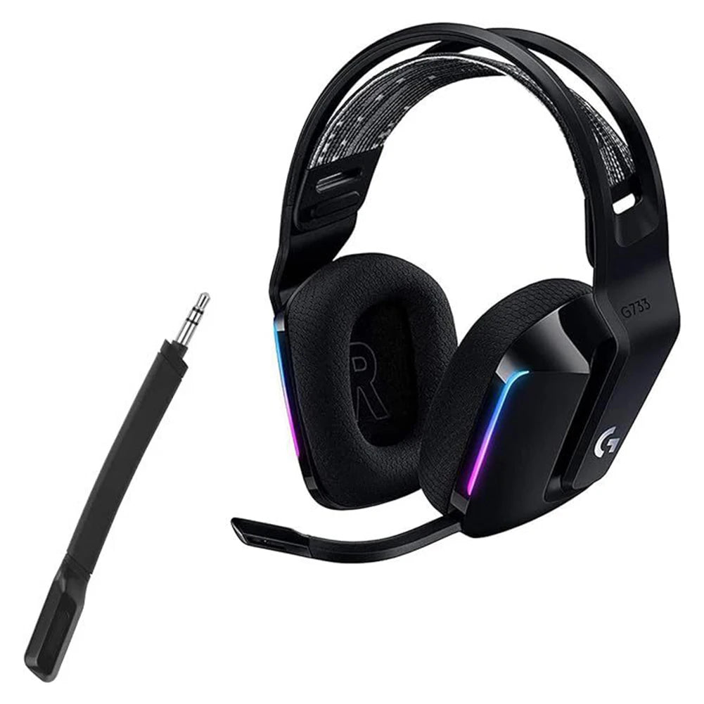 3.5mm Replacement Microphone for Logitech G733 Gaming Headset — Noise Canceling, Detachable Mic