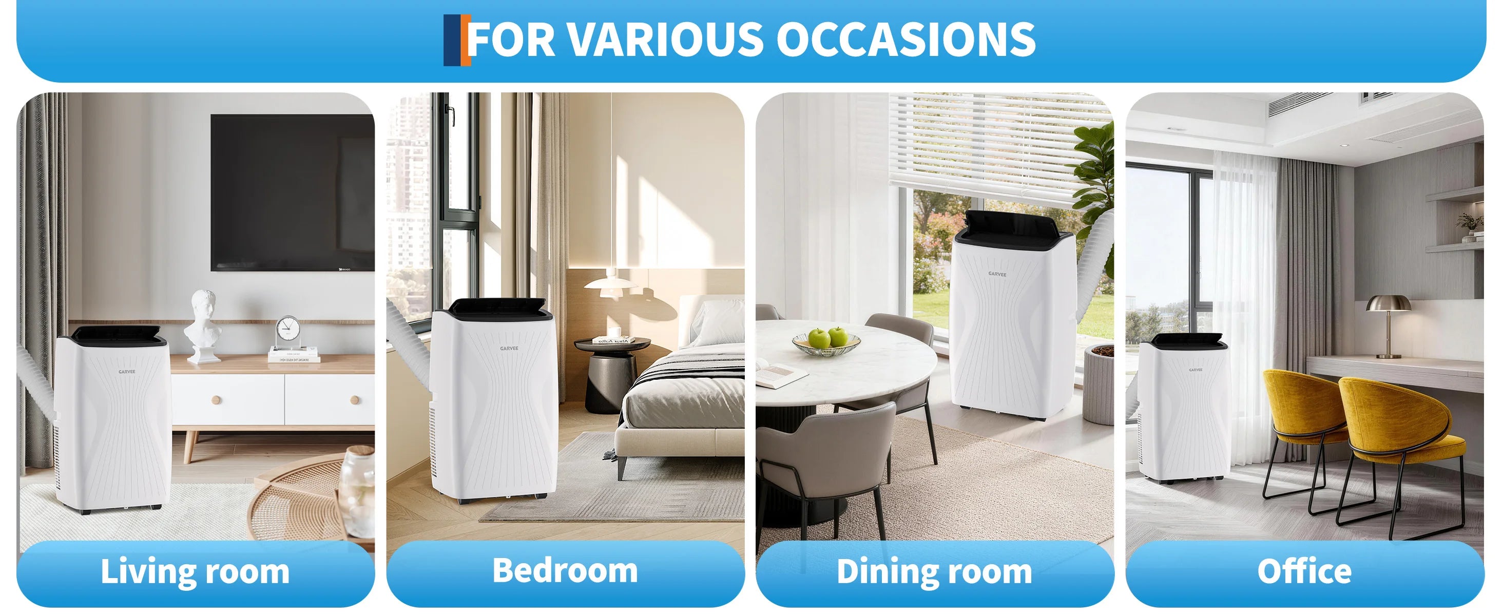 12,000 BTU Portable Air Conditioner — 3-in-1 Free-Standing AC with LED Display, 24H Timer, Remote & Window Kit for Home & Office up to 550 Sq Ft