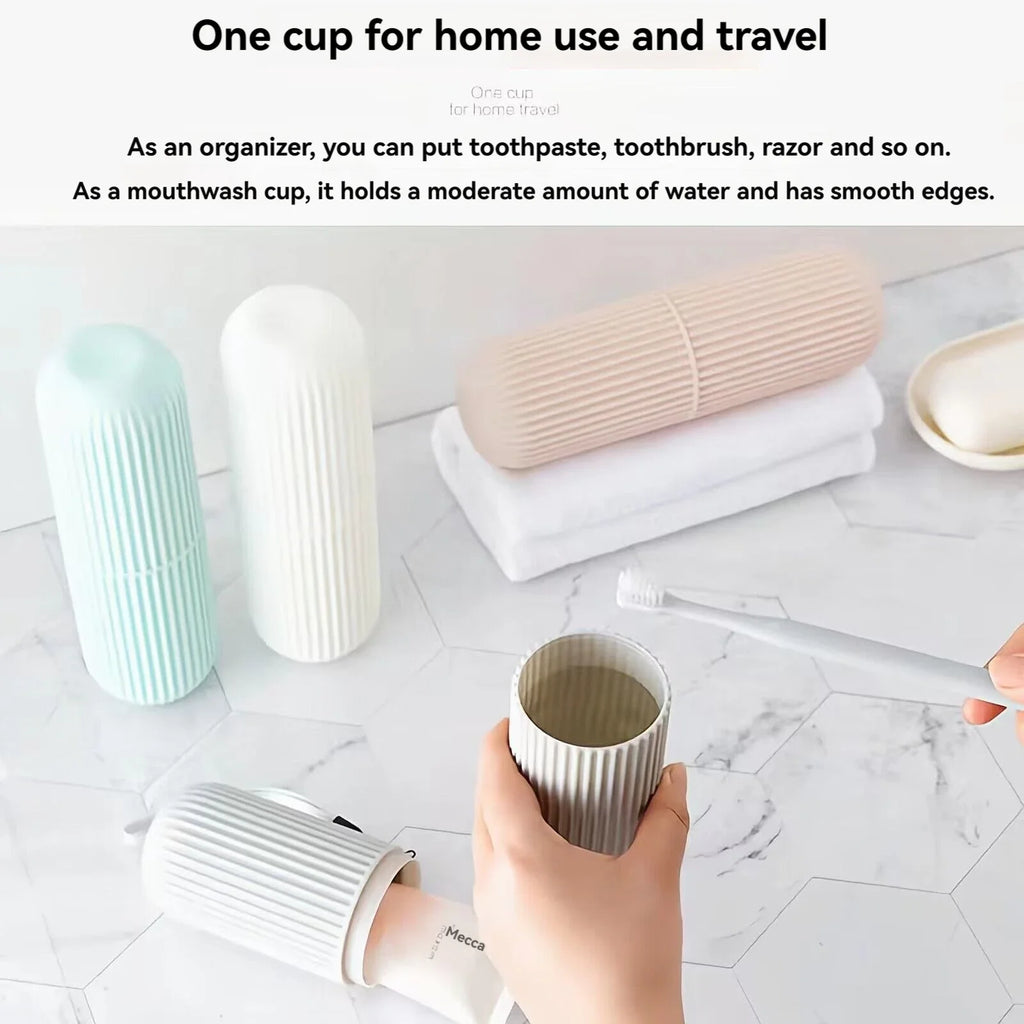 Portable Toothbrush & Toothpaste Travel Case — Hygienic Storage Box for Camping & Travel