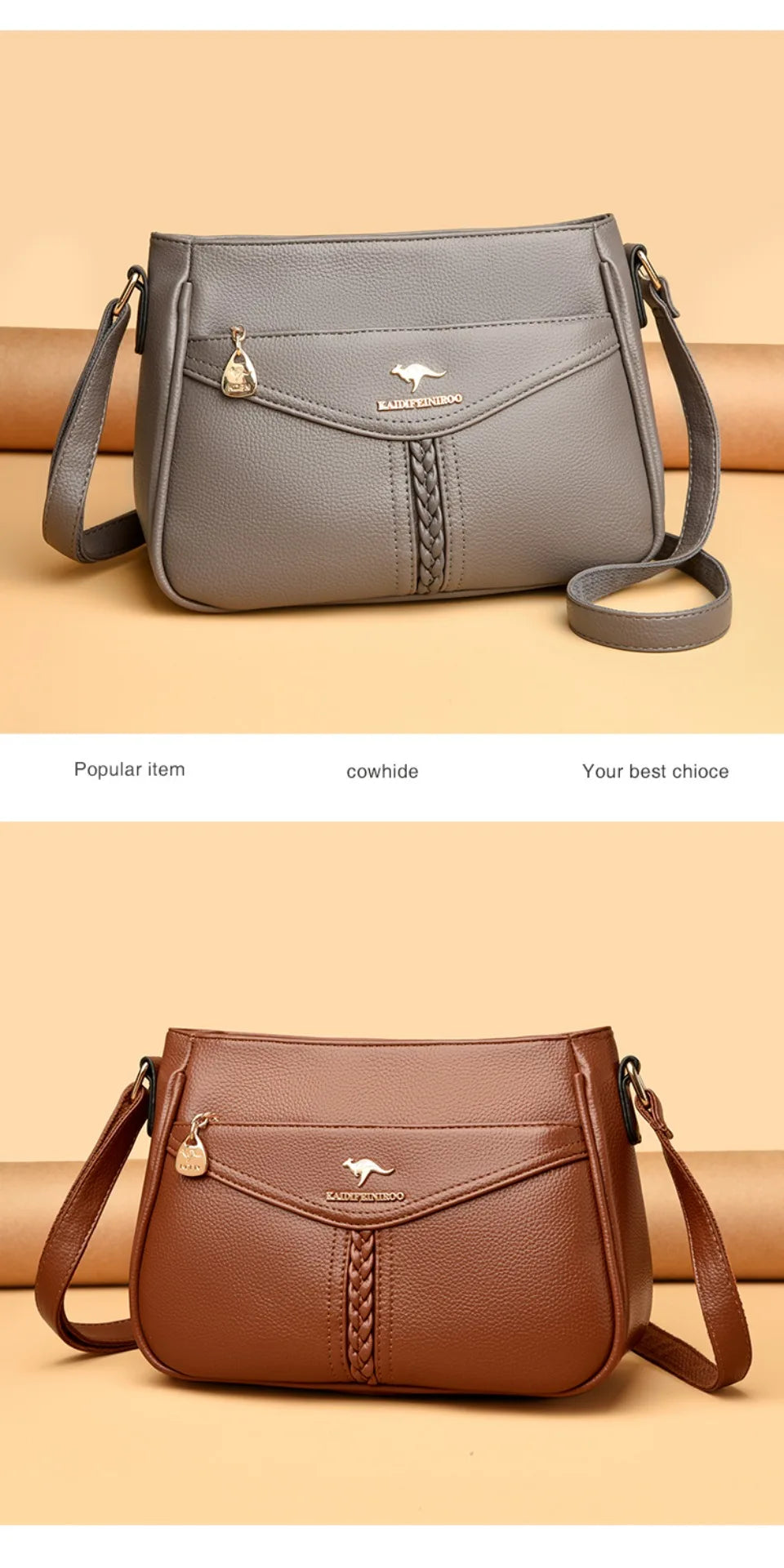 VANDERWAH Luxury PU Flap Shoulder Bag – Letter & Sequin Designer Crossbody Handbag for Women