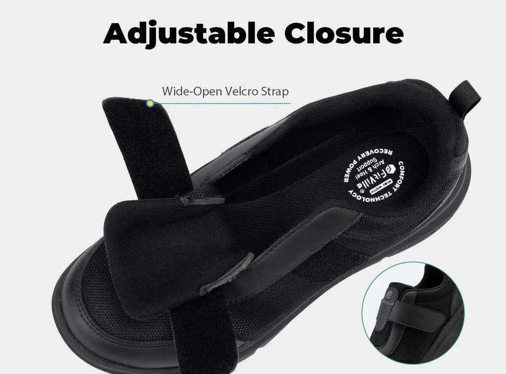 Men's Extra Wide Diabetic Walking Shoes – Lightweight Neuropathy & Pain Relief for Swollen Feet