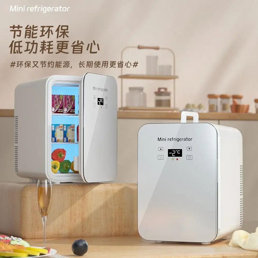 220V Portable Mini Freezer – Car & Home Refrigerator for Travel, Dorm & Office
