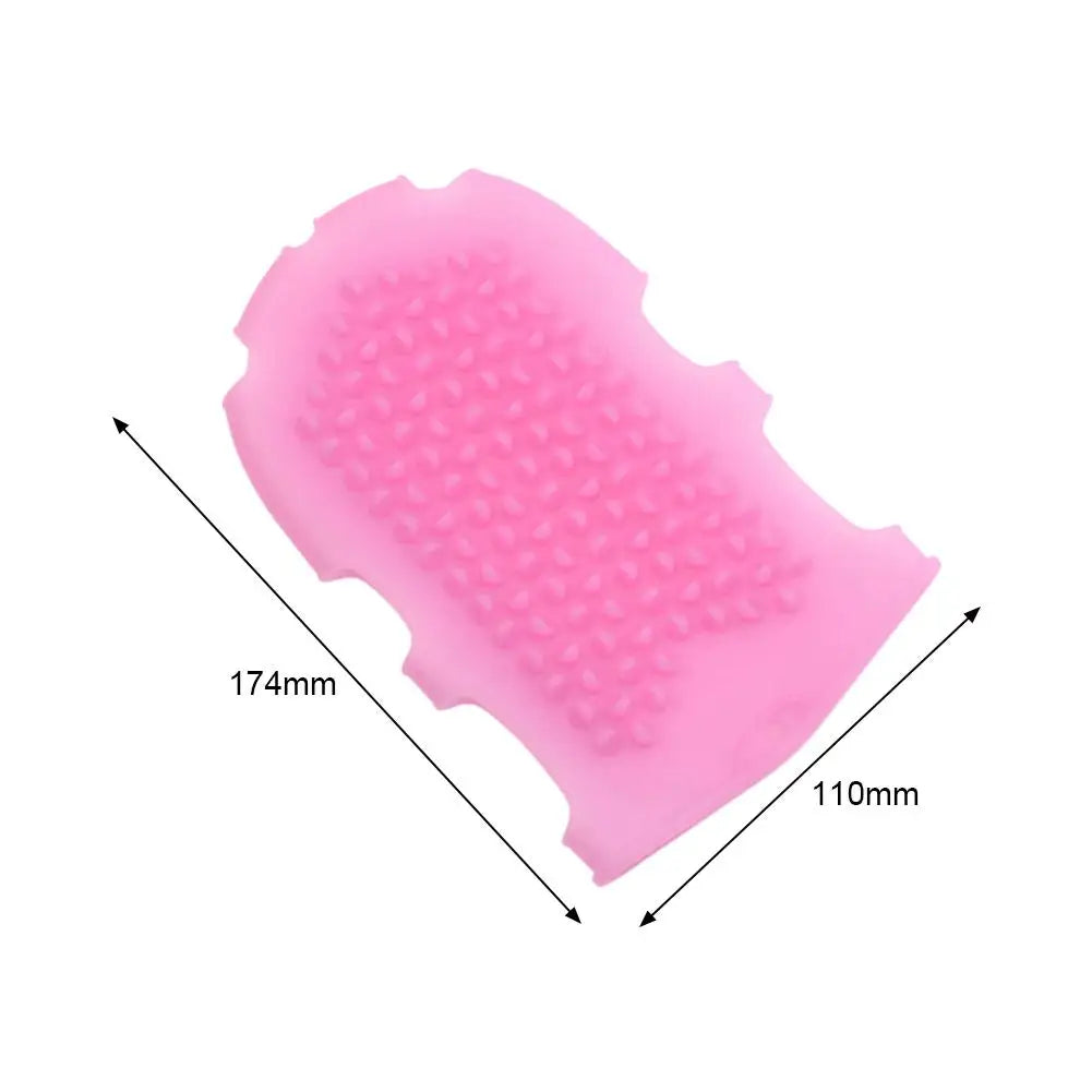 Silicone Shower Glove Massage Bath Brush – Exfoliating Body Scrubber & Skin Cleanser